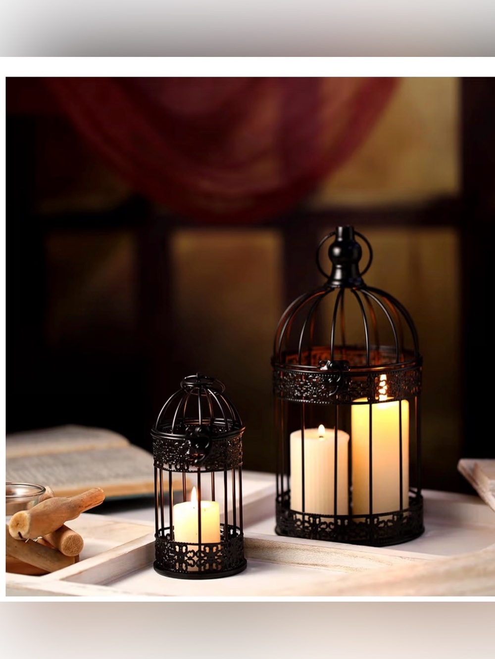 Sliner 4 Pcs Decorative Bird Cages - Picture 3 of 7